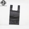 Sacos de lixo pretos duráveis ​​do punho reciclável da veste